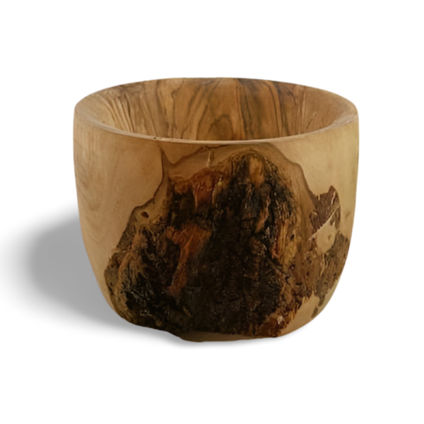 Medium-Sized Olive Wood Bowl with Unique Grain - Image 2