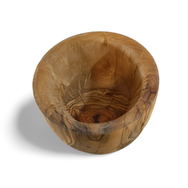 Medium-Sized Olive Wood Bowl with Unique Grain - Image 3