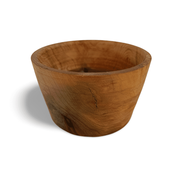 Moderately Sized Olive Wood Bowl with Striking Interior Grain