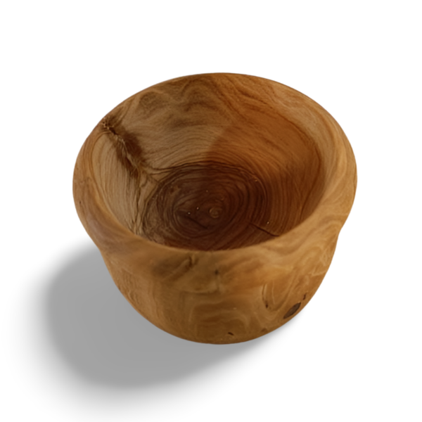 Mediteranean Olive Wood Bowl - Image 3