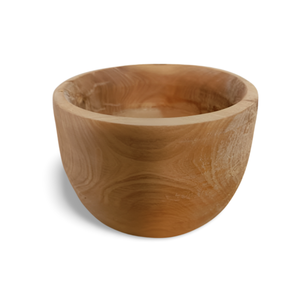 Natural Bark Olive Wood Bowl - Image 2