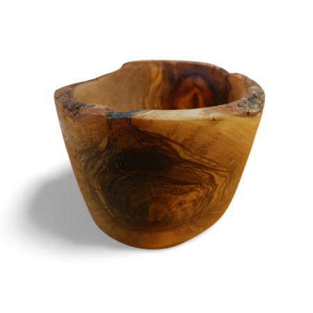 medium olive wood bowl with striking pattern