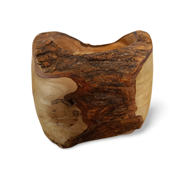 Striking Small Olive Wood Bowl - Image 2