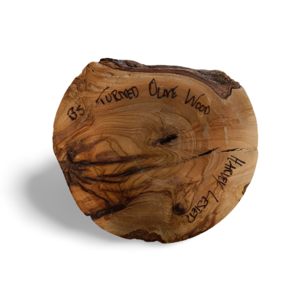 Striking Small Olive Wood Bowl - Image 4