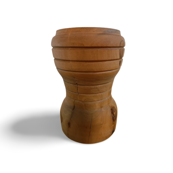 Wooden Candlestick Holder With Natural Features - Image 2