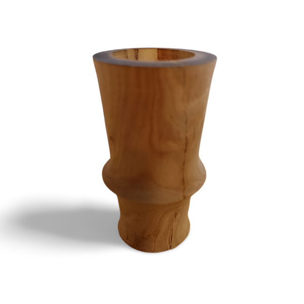 Olive Wood Candlestick, Simple and Timeless - Image 2