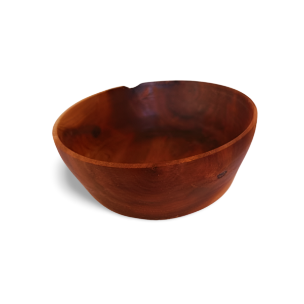 Handcrafted Artisan Olive Wood Bowl with Natural Grain - Image 3