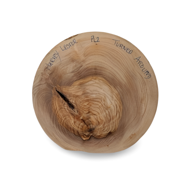 olive wood storage pot