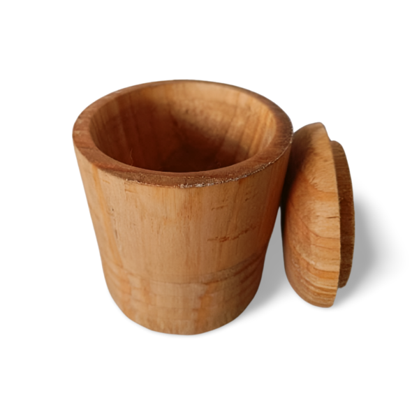 Pine storage pot/trinket box with lid