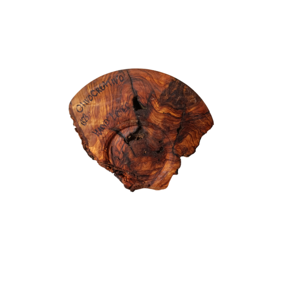 Handcrafted Moderately Sized Olive Wood Bowl Showcasing Natural Grain